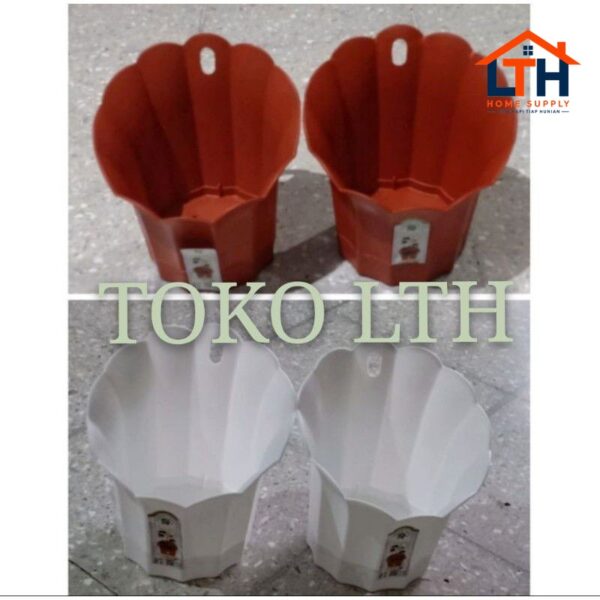 1-1009-1.jpg POT GANTUNG / DINDING / TEMPEL AQUILE 6358 GREEN LEAF
