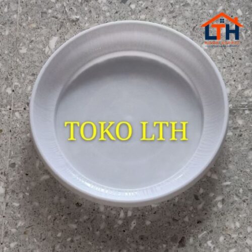 1-1029-1.jpg TATAKAN POT BUNGA 22 CM PUTIH / ALAS POT TANAMAN 22 CM PLASTIK