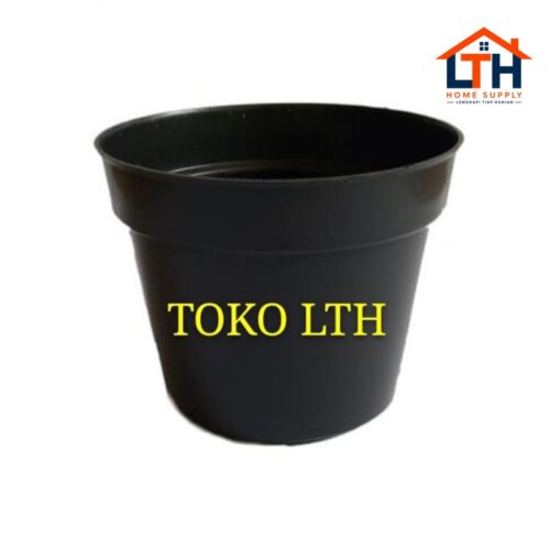 POT HITAM 20 POLOS PLASTIK / POT BUNGA / POT TANAMAN SEMAI BIBIT