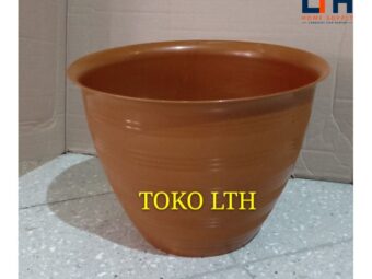 1-1031-1.jpg POT TAWON MADU 40 COKLAT / POT BUNGA / POT TANAMAN PLASTIK