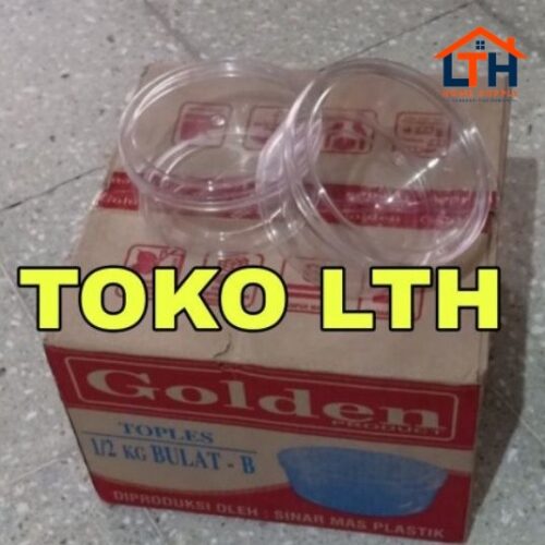 1-1094-1.jpg 12 PCS TOPLES KUE KERING BULAT POLOS GOLDEN 350 GRAM