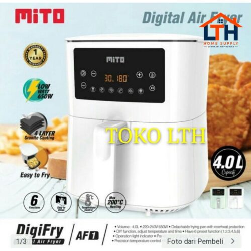 Digital Air Fryer  4L AF1 Low Watt - Mitochiba