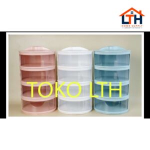 1-1106-1.jpg TUDUNG SAJI SUSUN 4 RAK PENUTUP MAKANAN TINGKAT / FOOD COVER TEMPAT LAUK TUTUP MULTI LAYER