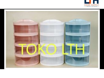 1-1106-1.jpg TUDUNG SAJI SUSUN 4 RAK PENUTUP MAKANAN TINGKAT / FOOD COVER TEMPAT LAUK TUTUP MULTI LAYER