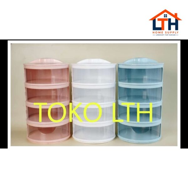 1-1106-1.jpg TUDUNG SAJI SUSUN 4 RAK PENUTUP MAKANAN TINGKAT / FOOD COVER TEMPAT LAUK TUTUP MULTI LAYER