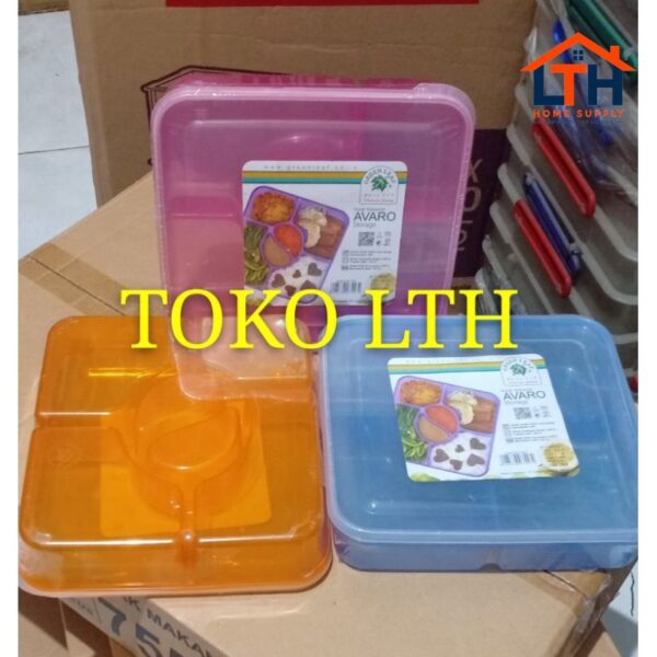 KOTAK MAKANAN AVARO 7557 LUNCH BOX SEKAT 6 OMPRENG MISTING