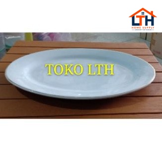1-1145-1.jpg LODOR 14" KERAMIK PIRING SAJI OVAL PORCELAIN