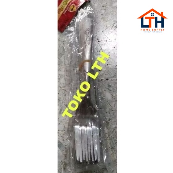 1-1149-1.jpg PER 12 PCS GARPU MAKAN STAINLESS STEEL TEBAL MOTIF BINTANG