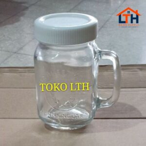 1-1150-1.jpg GELAS MUG CAFE HARVEST DRINKING JAR / GELAS TUTUP SOUVERNIR