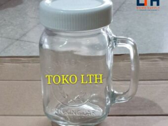 1-1150-1.jpg GELAS MUG CAFE HARVEST DRINKING JAR / GELAS TUTUP SOUVERNIR