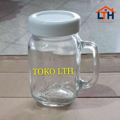 1-1150-1.jpg GELAS MUG CAFE HARVEST DRINKING JAR / GELAS TUTUP SOUVERNIR