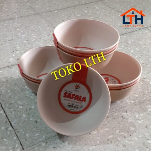 1-1168-1.jpg PER 6 PCS MANGKOK PLASTIK 5.5" WARNA / RINGKOK KOBOKAN MANGKUK