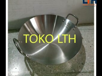 1-1216-1.jpg WAJAN KUALI KATEL PENGGORENGAN WOK STAINLESS STEEL TEBAL 34 36 CM
