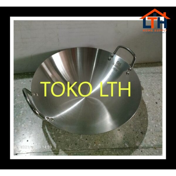 1-1216-1.jpg WAJAN KUALI KATEL PENGGORENGAN WOK STAINLESS STEEL TEBAL 34 36 CM