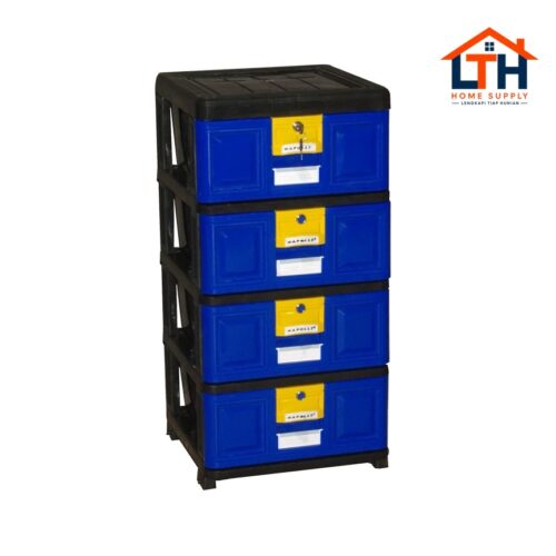 1-122-1.jpg LEMARI STOCKCASE PLASTIK SUSUN 4 NAPOLLY-STB400BK1