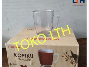 1-1223-1.jpg 6 PCS CANGKIR GELAS GAGANG KOPI TEH BELING KACA POLOS MUG KOPIKU