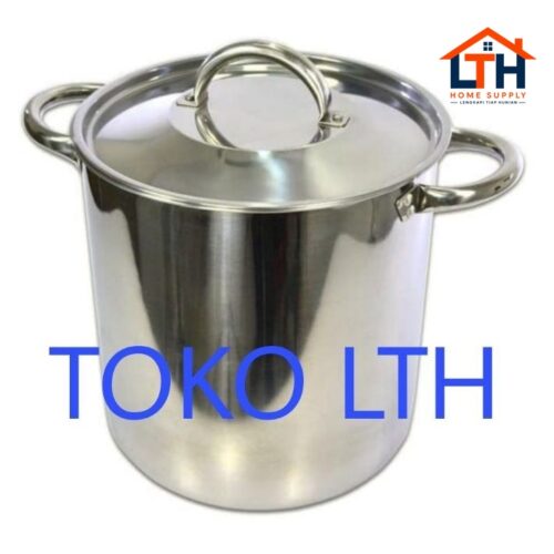 1-1239-1.jpg Panci Stockpot Stainless 30 Qt Supra Buleng Tong Air Dandang