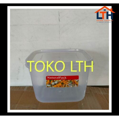 1-1241-1.jpg KOTAK SEGI NATURAL PACK 800 ML KOMET STAR SEALWARE TOPLES SEGI TRANSPARAN