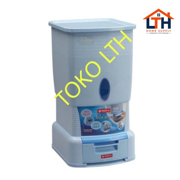 TEMPAT BERAS VELLA RICE BOX 23 KG LION STAR RB12 WADAH KOTAK PENYIMPANAN BERAS