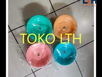 6 PCS PIRING PLASTIK WARNA 6" CEKUNG 15 CM / PISIN ALAS TATAKAN