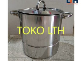 1-1257-1.jpg DANDANG STAINLESS 30 QT SUPRA PANCI STOCKPOT STEAMER KUKUSAN LANGSENG
