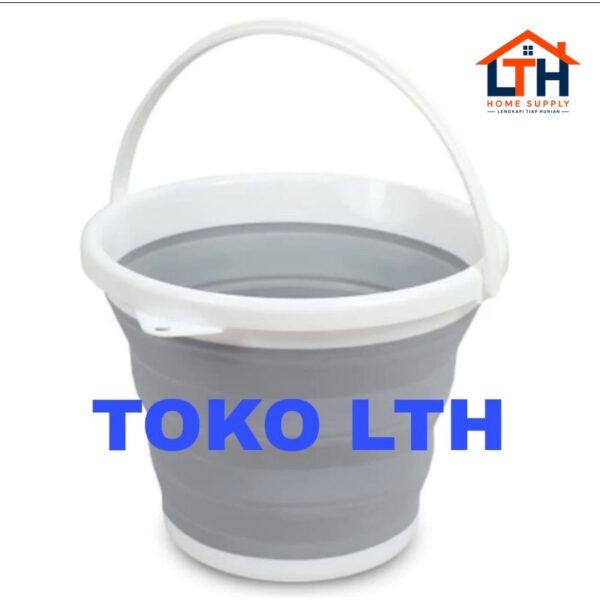 EMBER LIPAT PORTABLE 10 LITER WATER BUCKET FOLDABLE 10L BASKOM TINGGI