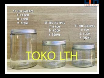 1-1278-1.jpg TOPLES KACA POLOS 400 ML STRAIGHT GLASS MASON JAR BOTOL KELER BELING SOUVENIR
