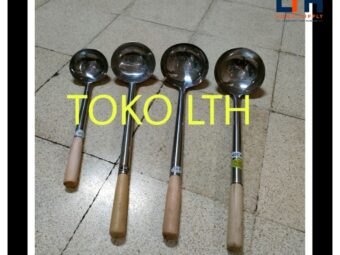 SINDUK IRUS CENTONG SAYUR KUAH MIE BASO STAINLESS LADLE SUP