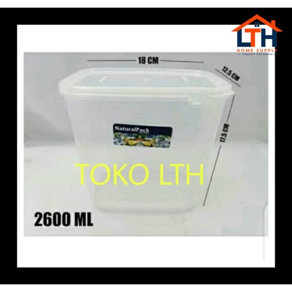 1-1287-1.jpg TOPLES SEGI NATURAL PACK 2600 ML KOMET STAR KOTAK WADAH MAKANAN TRANSPARAN