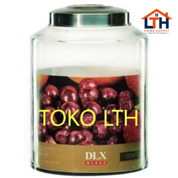 1-1305-1.jpg TOPLES KACA ASINAN 1 SEAL 15 LITER DLX CANISTER JAR BESAR JUMBO MANISAN