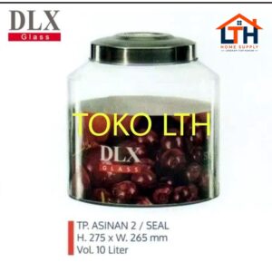 1-1311-1.jpg Toples Kaca 2 Seal 10L - DLX Glass Canister
