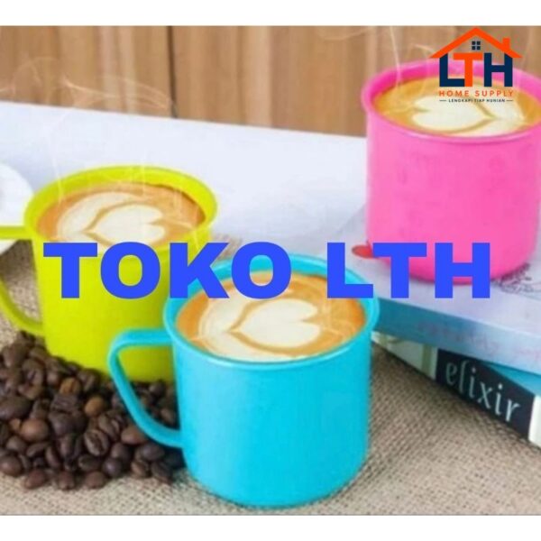 1-1356-1.jpg 6 PCS CANGKIR GELAS PLASTIK KECIL MINI MUG CANGKIR KOPI