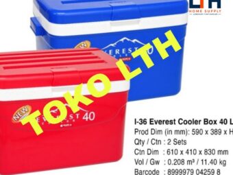 EVEREST COOLER BOX 40 LITER LION STAR I-36 KOTAK ES PENDINGIN MINUMAN