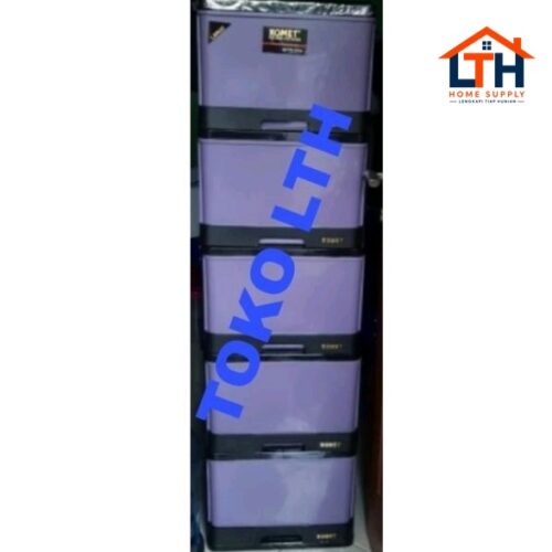 1-1364-1.jpg LEMARI LACI CONTAINER PLASTIK SUSUN 5 KOMET L5 LARGE SS 5 L-5