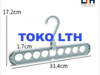 GANTUNGAN BAJU 9 LUBANG MAGIC HANGER 9 IN 1 FOLDABLE HANGER