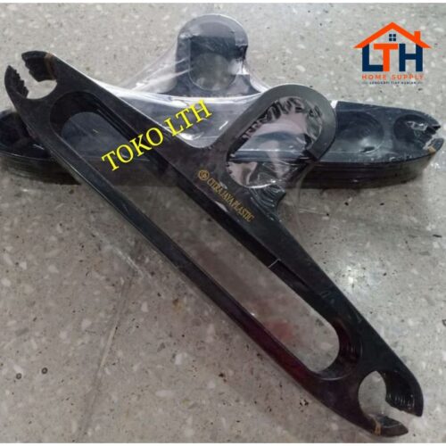 Hanger  Baju - Hitam Per (12pcs)