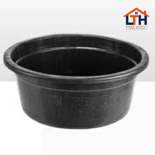 1-1394-1.jpg BASKOM KARET ANTI PECAH BULAT 24" / JOLANG HITAM / BAK KARET / EMBER