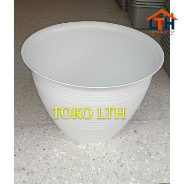 POT TAWON MADU 45 PUTIH / POT BUNGA / POT TANAMAN PUTIH PLASTIK
