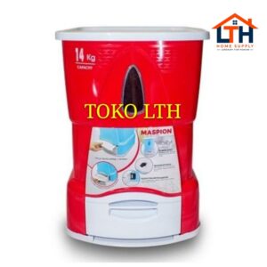 1-1430-1.jpg RICE BOX 14 KG PLASTIK MASPION MRD 1400 AP / WADAH TEMPAT BERAS