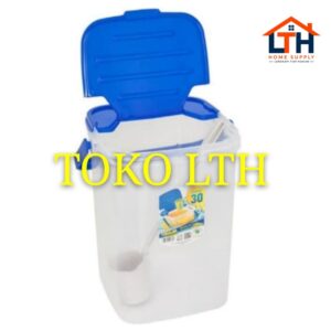 1-1437-1.jpg TOPLES ABELLA 30 LITER GAYUNG GREEN LEAF / TOPLES KOTAK WADAH MINUMAN 30 LTR 0167 GY JINJING 30L