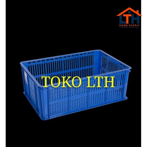 1-1444-1.jpg CONTAINER KERANJANG INDUSTRI SERBAGUNA 2242L GREEN LEAF KOTAK KRAT LUBANG BOXI 2242 L