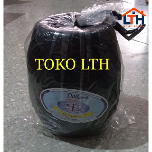 TALI RAFIA 1 KG HITAM / TALI PLASTIK