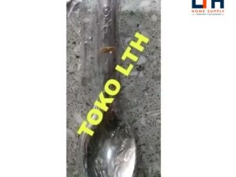 PER 12 PCS SENDOK MAKAN STAINLESS STEEL TEBAL MOTIF BINTANG