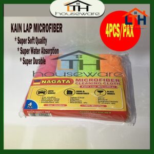 1-1476-1.jpg PER 4 PCS KAIN LAP MICROFIBER SERBAGUNA NAGATA NGT 0001 MF