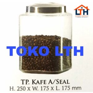 1-1484-1.jpg Toples Kaca Segi A Seal 6L - DLX Canister