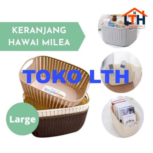 HAWAII MILEA 6701 LARGE KERANJANG SERBAGUNA WADAH BOX PARCEL HAMPERS MULTIPURPOSE