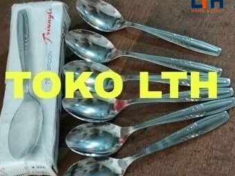 1-1526-1.jpg 6 PCS SENDOK TEH 305 TRIANGLE TEA SPOON SENDOK TEH KOPI GULA DESSERT