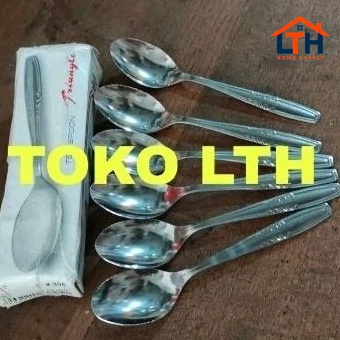 1-1526-1.jpg 6 PCS SENDOK TEH 305 TRIANGLE TEA SPOON SENDOK TEH KOPI GULA DESSERT