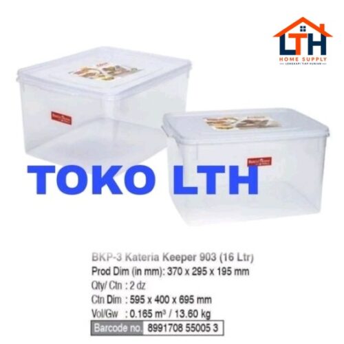 1-1532-1.jpg KOTAK BOX TEMPAT DONAT 16 LTR KATERIA 903 BKP-3 BKP3 BASIC HOME LS WADAH SERBAGUNA