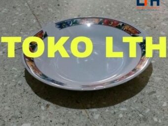 1-1547-1.jpg PIRING KEMBANG 8" KERAMIK / PIRING MAKAN KB PORCELAIN PORSELEN